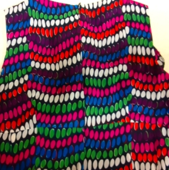 NANETTE LEPORE colorful sleeveless blouse - Picture 6 of 7